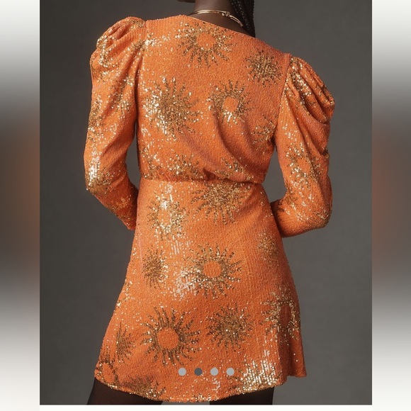 New FARM Rio Sunny Mood Sequin Mini Dress - Picture 3 of 4